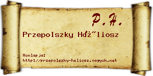 Przepolszky Héliosz névjegykártya